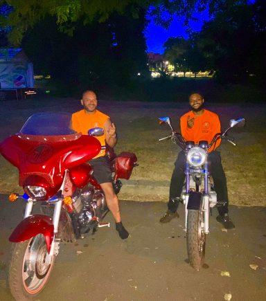 Me and my Son on his first bike